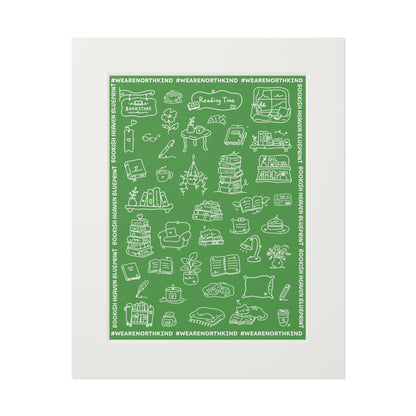 Bookish Heaven Fine Art Print (Passepartout Frame)