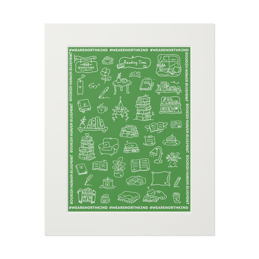 Bookish Heaven Fine Art Print (Passepartout Frame)