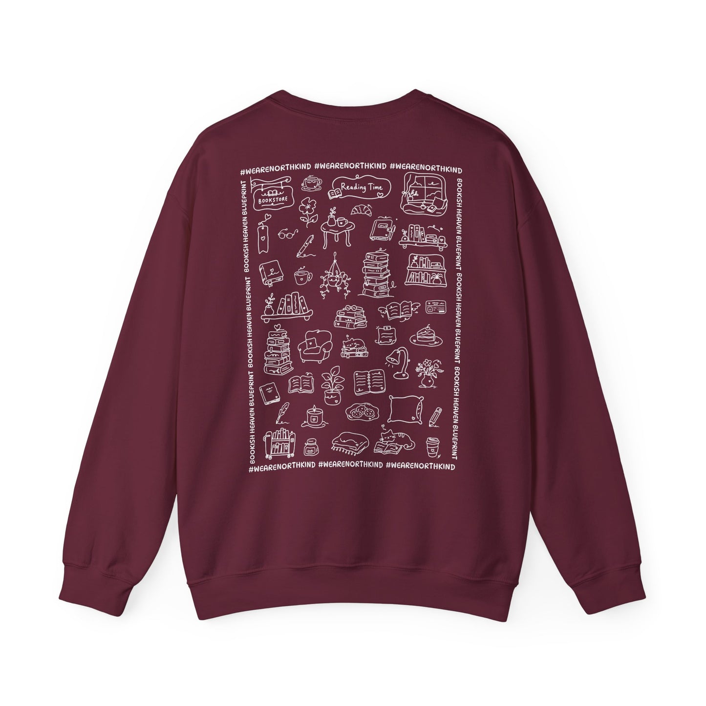 Northkind Reading Crewneck - Northkind's blueprint for bookish heaven