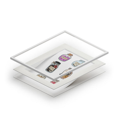 Book Genre Jar Art Print — Fine Art Print