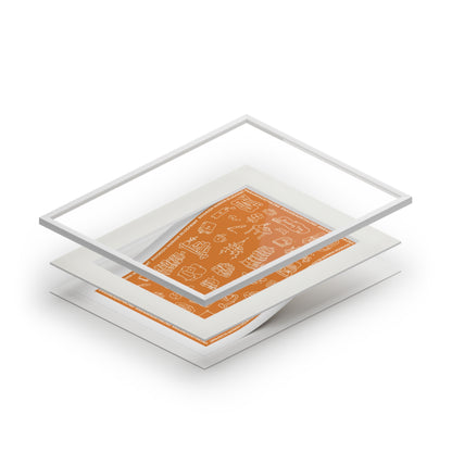 Bookish Heaven Fine Art Print — Bright Orange Passepartout