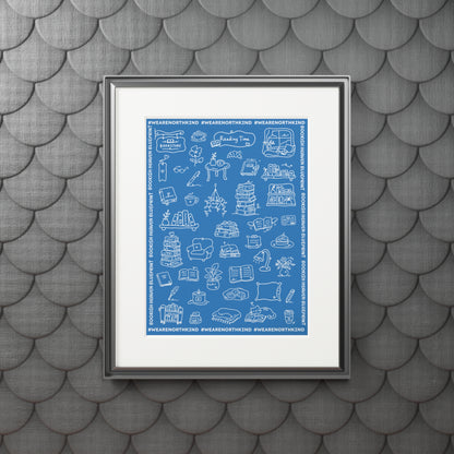 Bookish Heaven Fine Art Print — "Blueprint for Bookish Heaven" Passepartout