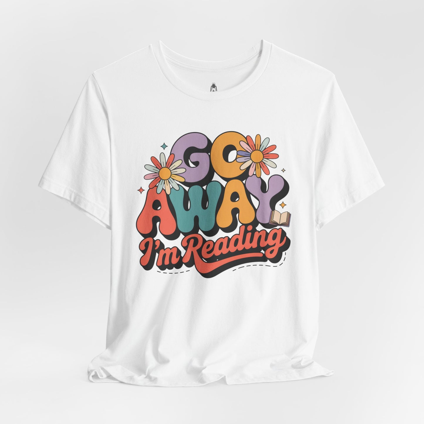 Reading Tee — “Go Away I’m Reading” Retro Floral Shirt
