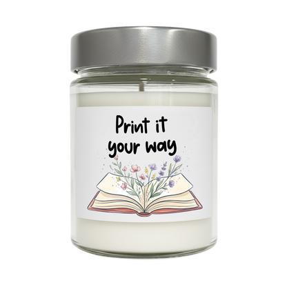 Personalizable 'The Sweet Smell of Books' Soy Wax Candle - 9oz Jar