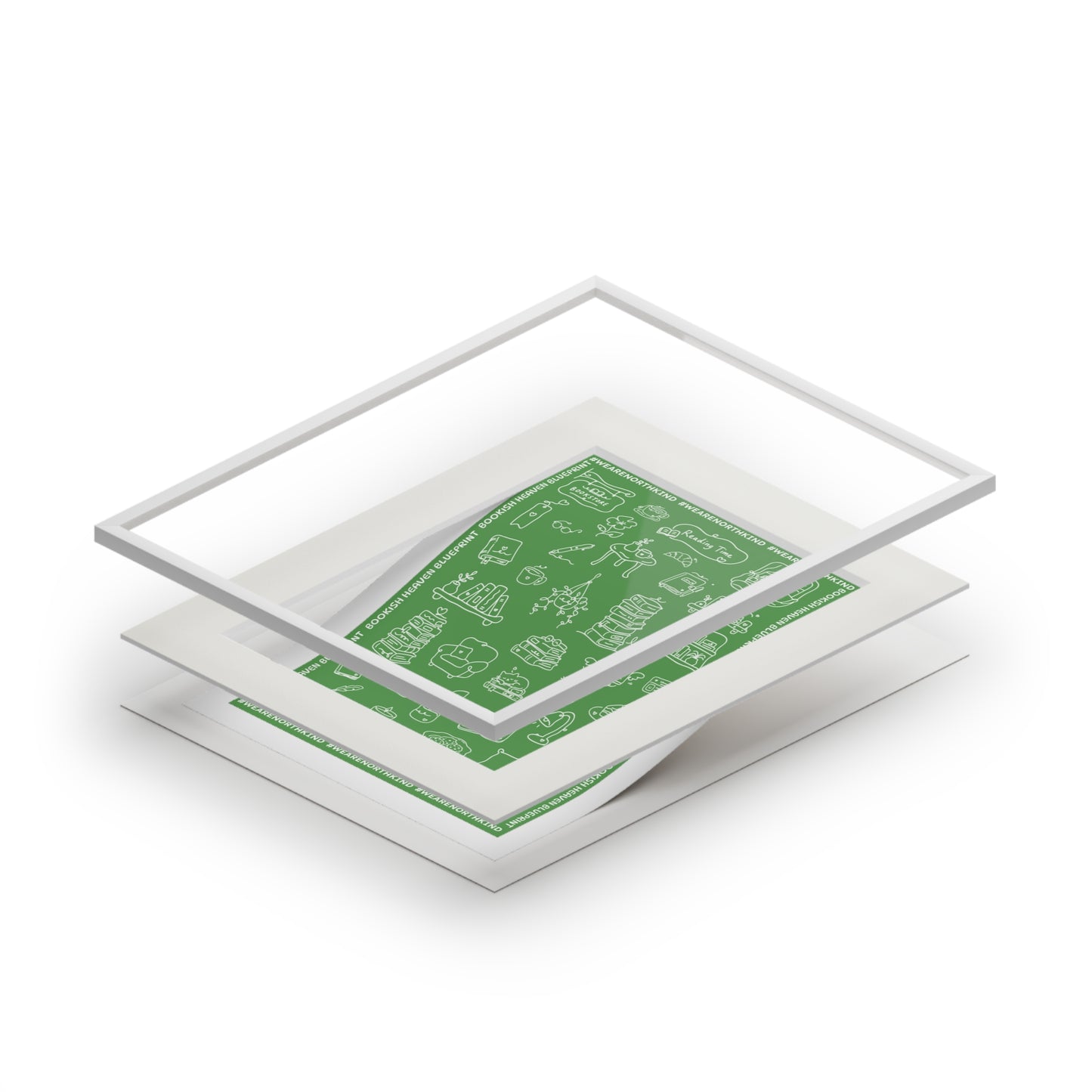 Bookish Heaven Fine Art Print (Passepartout Frame)