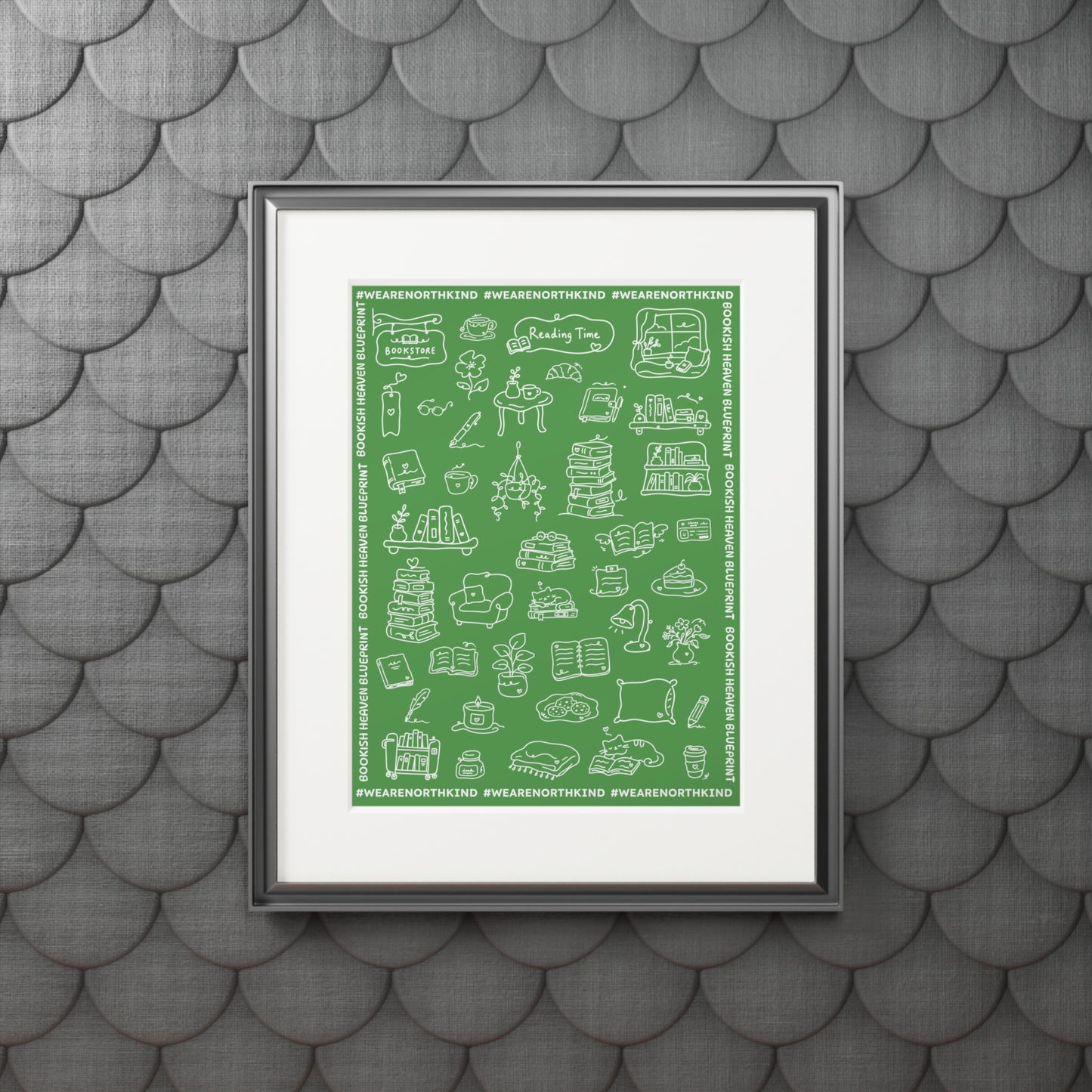 Bookish Heaven Fine Art Print (Passepartout Frame)