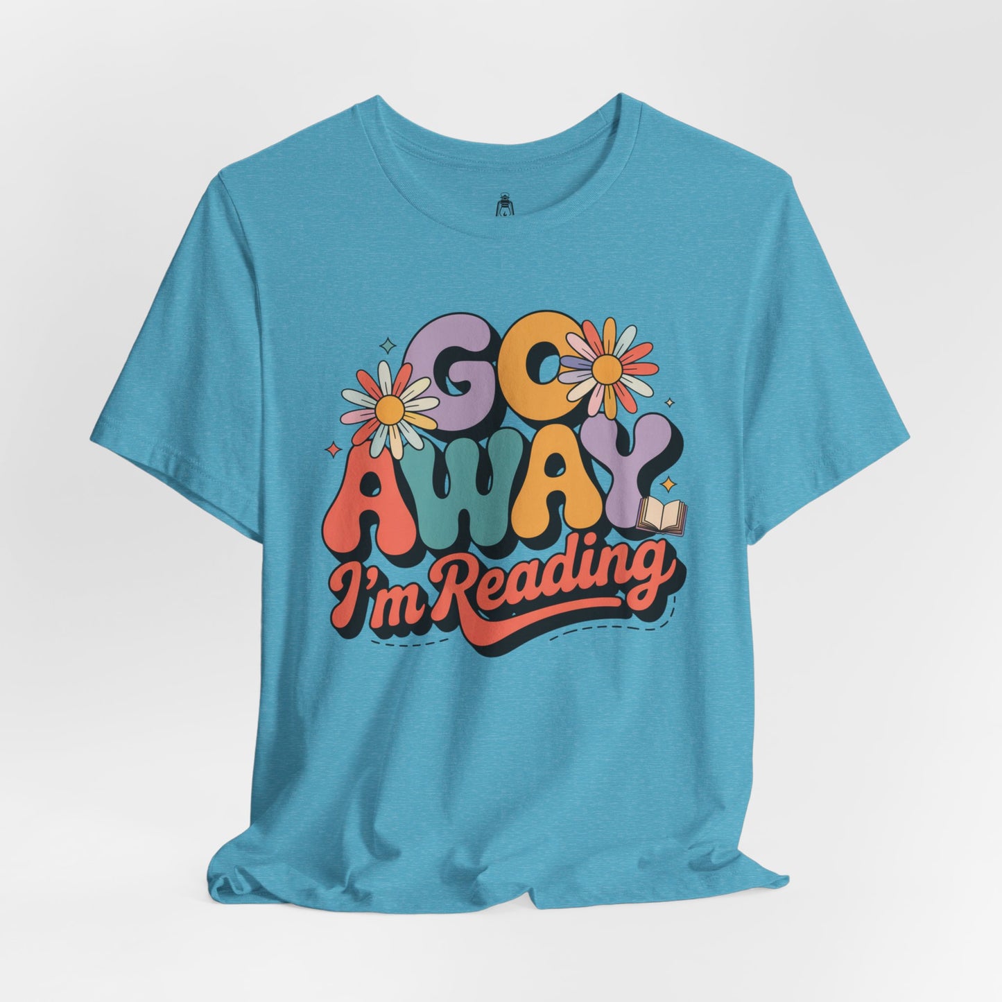 Reading Tee — “Go Away I’m Reading” Retro Floral Shirt