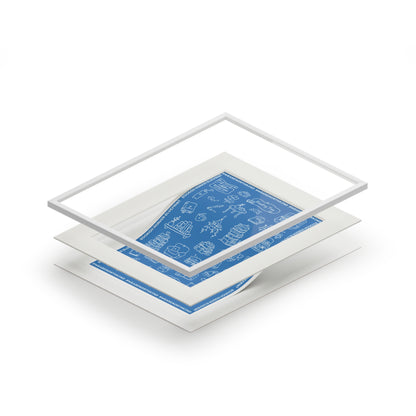 Bookish Heaven Fine Art Print — "Blueprint for Bookish Heaven" Passepartout