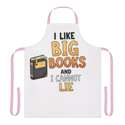Book Lover Apron — "I Like Big Books and I Cannot Lie" Novelty Kitchen Apron